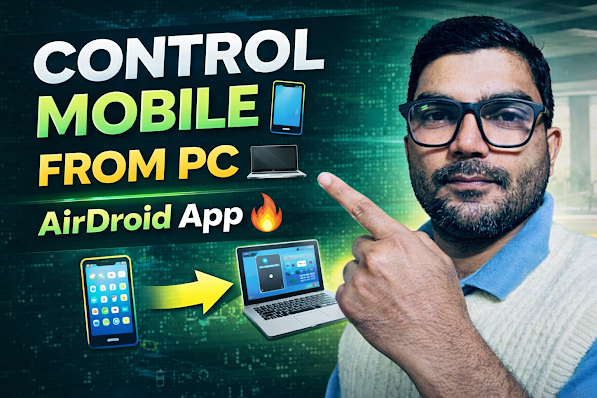 AirDroid app se girlfriend ka mobile control  Kaise Kare (Hindi 2026) 📱💻