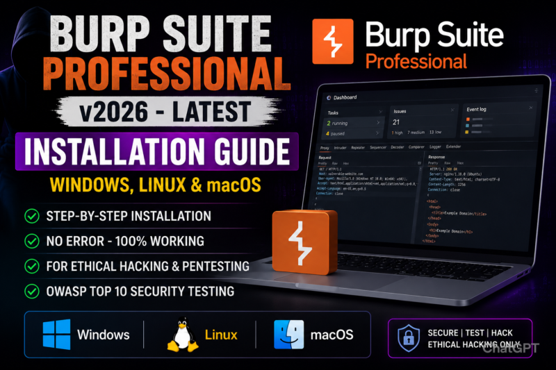 Burp Suite Professional v2026 Installation Guide (Windows, Linux & macOS)