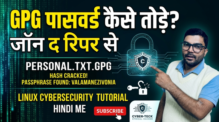 GPG Password Brute-Forcing & Decryption Walkthrough-john the ripper 